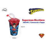 BICCHIERE CON CANNUCCIA SUPERMAN